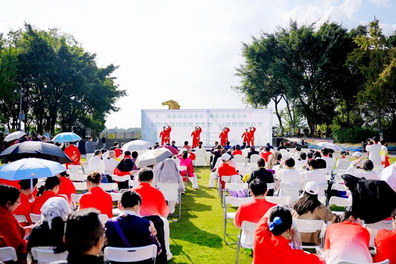 医院组织开展温江区八段锦比赛